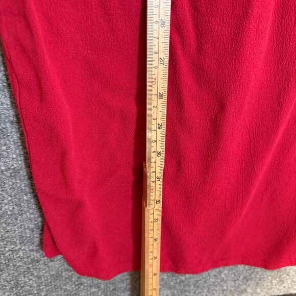 Reformation Dress Womens 4 Red Long Sleeve Zip Chest Cut Out Midi Dress Bodycon - Picture 11 of 12